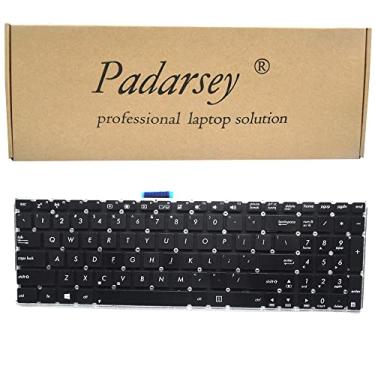 Imagem de Padarsey Novo teclado compatível com ASUS X555 X555L X555LB X555LF X555LI X555LJ X555U X555UA X555UB Preto EUA