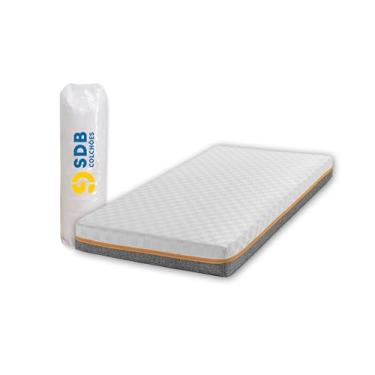 Imagem de Colchão Solteiro De Molas Ensacadas 78x178x13cm Espuma D33 SDB Colchões (Laranja)