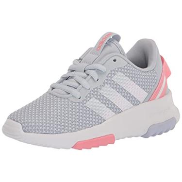Imagem de adidas Tênis de corrida infantil unissex Racer Tr 2.0, Azul Halo/Branco/Super Pop, 5 Toddler