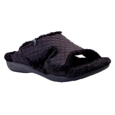 Imagem de Spenco Pantufa feminina Janie, Preto, 39