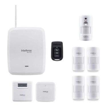 Imagem de Kit Alarme Amt8000 Intelbras Central Sem Fio E Wi-Fi 5