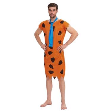 Imagem de TMSD Fantasia de cosplay de Halloween para festa adulta de casal, Laranja, 3G