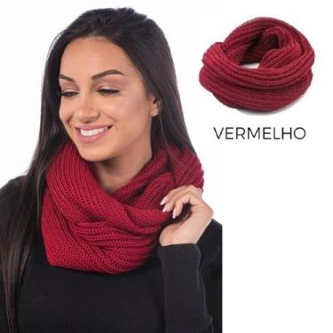 Imagem de Cachecol Gola Feminino Masculino  Inverno Dupla Volta Macio Quentinho 