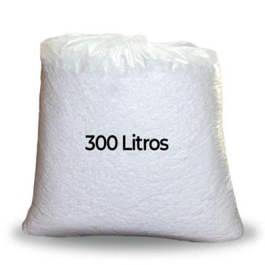 Imagem de Flocos Isopor 300 Litros Para Enchimento Puff Pera Gota Maça - Isoport