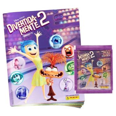 Imagem de Kit Livro Ilustrado DivertidaMente II Álbum + 60 Figurinhas (12 Envelo