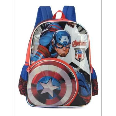 Imagem de Mochila De Costas Escolar Capitão América - Luxcel