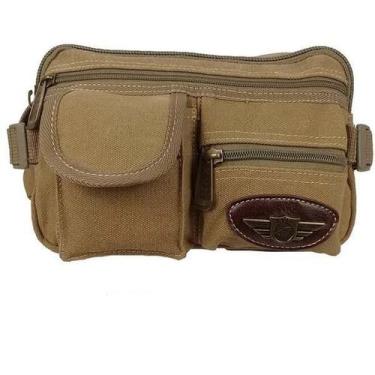 Imagem de Pochete Masculina Reforçada Bolsa Cintura De Lona Multiuso - KVN, Poch