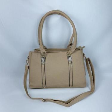 Imagem de Bolsa De Ombro Tote Tranversal Grande Com Alça de Mão - LF, Marfim