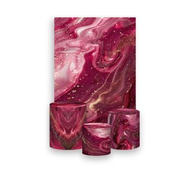 Imagem de Painel De Festa Vertical 1,50 x 2,20 + Trio De Capas Cilindro - Efeito