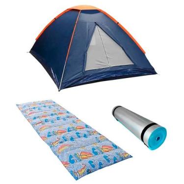 Imagem de Barraca Panda 2P + Colchonete Solteiro + Isolante Térmico - Nautika