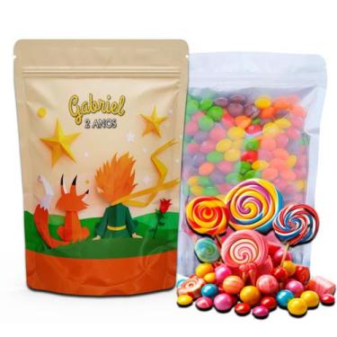 Imagem de Kit Festa Com 5 Saquinhos Em Pé 12x19cm Vários Temas - Mundo da Bina, 