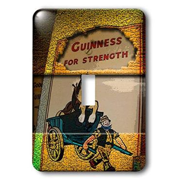 Imagem de 3dRose lsp_44628_1 Um pôster de um Guinness for Strength Sign in Ireland posturized and Given Depth and Texture Toggle Switch