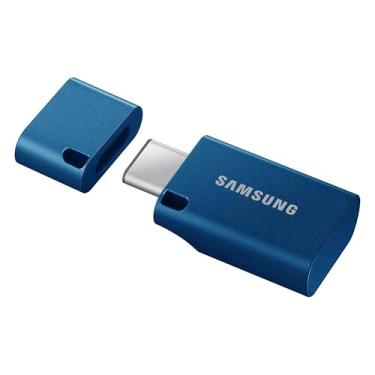 Imagem de Samsung Flash Drive USB tipo C, 512 GB, transfere arquivos de 4 GB em 11 segundos com velocidades de leitura USB 3.2 geração 1 de até 400 MB/s, compatível com USB 3.0/2.0, impermeável, 2022, azul, MUF
