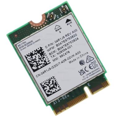 Imagem de Deal4GO BE1750x Wi-Fi 7 5.8Gbps 320MHz 802.11BE Cartão adaptador WiFi sem fio para jogos BE200 BT 5.4 4R1J9 BE200NGW para laptop Dell ASUS Acer, verde