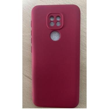 Imagem de Capa Capinha Case Moto G9 Play Silicone Premium Aveludada com proteção