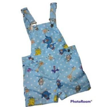 Imagem de Jardineira Menino Infantil Temático Galinha Pintadinha Azul - EDYNHOKI