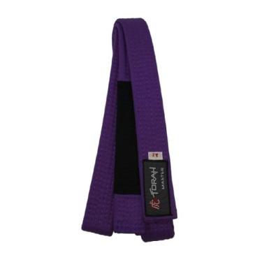 Imagem de Faixa de Jiu Jitsu Master Com Ponteira Adulto Roxo Torah, Roxo, A4
