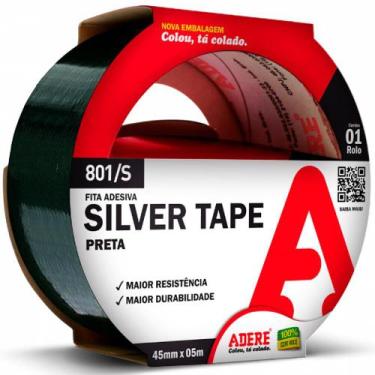 Imagem de Fita Silver Tape Preta 45mm x 5 Metros - Adere