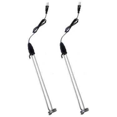 Imagem de Kit 2 Aquecedor Água Ebulidor Elétrico Longo Mergulhão 1000W 127V - FA