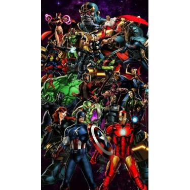 Imagem de Papel de parede Vingadores Marvel Avengers 56x100 cm - PGG Impressão D