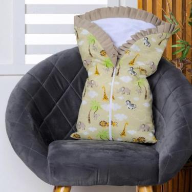 Imagem de Saco de Dormir para Bebê Inverno Estampado Acolchoado com Zíper 100% A