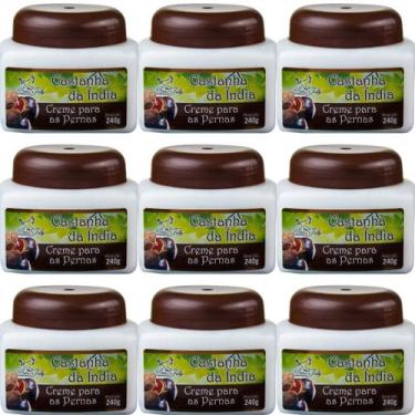 Imagem de Creme Hidratante San Jully Castanha da Índia Pote 240g Kit 9 Unidades