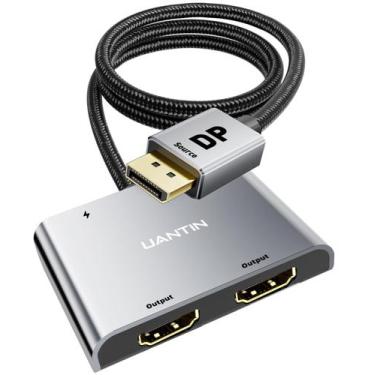 Imagem de Adaptador DisplayPort para HDMI Duplo UANTIN 4K 60Hz - Para Monitores