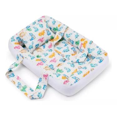 Imagem de Berço Portátil Ninho Redutor Bebê MENINO - DINOSSAURO N2 - CLICK TUDO