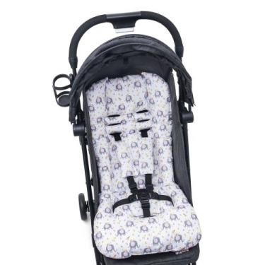 Imagem de Almofada Para Carrinho de Bebê Universal - Elefantinho Rosa - CLICK TU