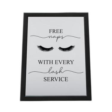 Imagem de Quadro Com Moldura Sobrancelhas Frases - Quadros Tac