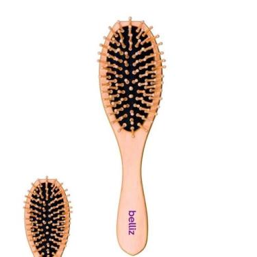 Imagem de Escova De Cabelo Belliz Wood Madeira Pequena 443