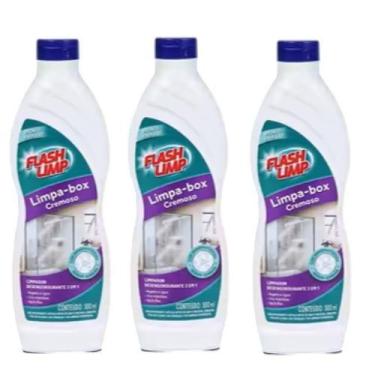 Imagem de Kit 3 Limpa Box Cremoso Desengordurante 3 Em 1 Flash Limp - FlashLimp