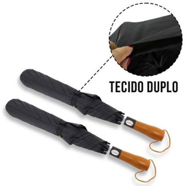 Imagem de Guarda Chuva Automático Grande Reforçado Dois Tecidos  1078 - FP Eletr