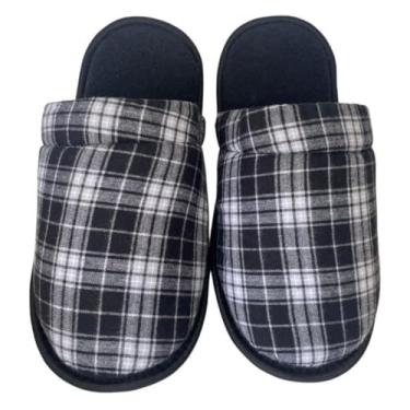 Imagem de Pantufa Xadrez chileno de quarto masculino