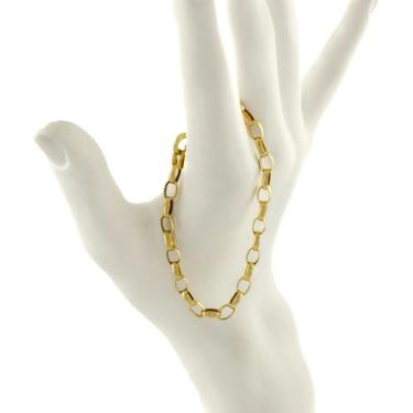 Imagem de Pulseira Feminina Ouro 18k 750 Elos Portugueses Ovais 18 Cm - JOIE JOI