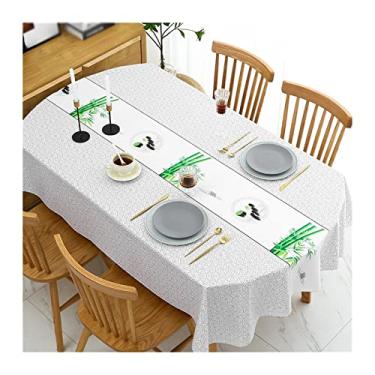 Imagem de Toalha de mesa impermeável para festa de aniversário de casamento, toalha de mesa retangular, mesa de jantar em casa, decoração de mesa de centro (cor: 22 especificações: 120 x 180 cm)