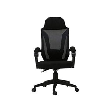 Imagem de HNJCHE Cadeira de escritório cadeira de computador de malha respirável com suporte lombar ajustável ergonômico, cadeira de mesa giratória com apoio de braço e encosto de cabeça ajustáveis (Cor: D)
