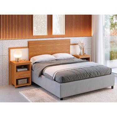 Imagem de Cabeceira Para Cama Box Casal E Queen Size Com Mesa De Cabeceira Dinamarca