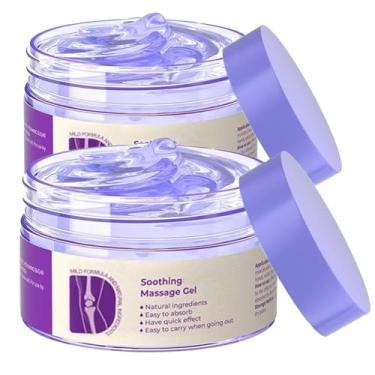 Imagem de 2 peças de gel roxo para articulações, creme de massagem calmante, atividades articulares em todo o corpo, acalma joelhos, lombar, pescoço, mãos e pés