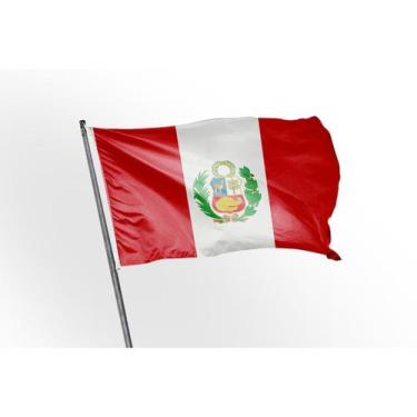 Imagem de Bandeira Peru 1,50x0,90mt! Dupla Face! - Max Bandeiras