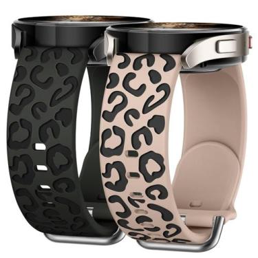 Imagem de Pulseira de relógio Knossen Leopard gravada compatível com Samsung 40/