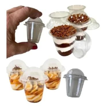 Imagem de Mini Copo Bolha Tampa 25ml Pote Da Felicidade Pequeno (200)