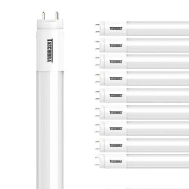Imagem de 10 Lâmpada Led Taschibra Tubo Led 40 20W Bivolt T8 4000K Luz Neutra, ú