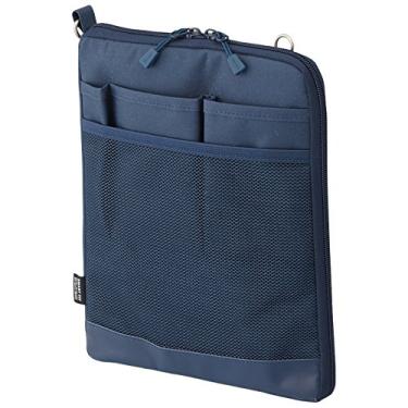 Imagem de LIHIT LAB Capa para laptop, repelente de água e manchas, vertical para mochila, 20 x 26 cm, azul-marinho (A7682-11)