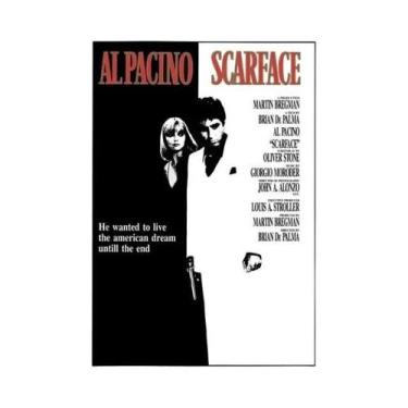 Imagem de Tony Montana Scarface Movie Poster Pintura Em Tela Arte De Parede Para