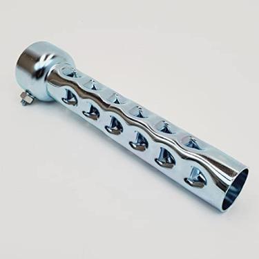 Imagem de Billet Proof Designs Defletor De Escape Longo 8" Para Tubos E Silenciadores 2", Redutor Ruído/Silenciador - Vendido Individualmente Com Porca Parafuso Montagem, Aço Galvanizado, Motocicleta, Harley,