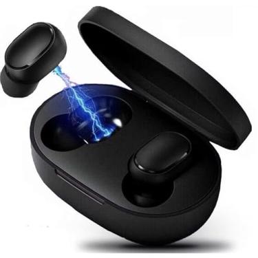 Imagem de Fones de Ouvido Bluetooth Sem Fio, Carregamento por Estojo, Preto