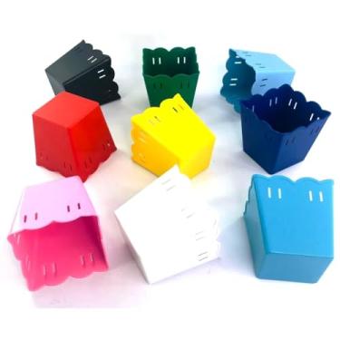 Imagem de 20 Cachepot Plástico Passa Fita - Centro de Mesa Lembrancinhas(VARIADOS-MANDAR COR NO CHAT)