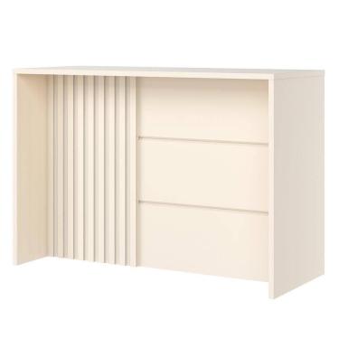 Imagem de Bancada Ilha Gourmet Ripada Connect Off White - Móveis Henn Off White