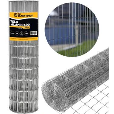 Imagem de Tela Cerca Galvanizada Soldada Malha Tamanho 1mx25m Fio 1,60mm The Bla